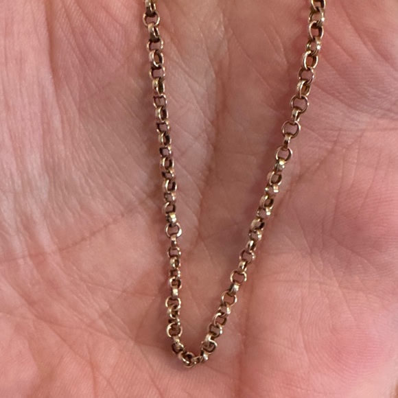 Antique 9ct Gold Belcher Chain Necklace